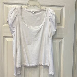 A.L.C. White Puff Sleeve Blouse